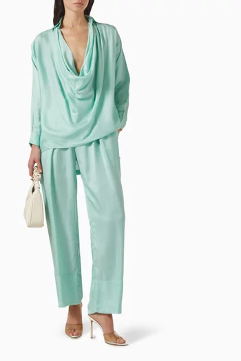 Cowl-neck Top & Pants