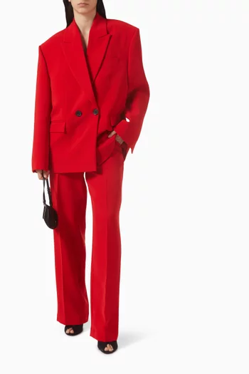 جاكيت مينا بقصة فضفاضة كريب