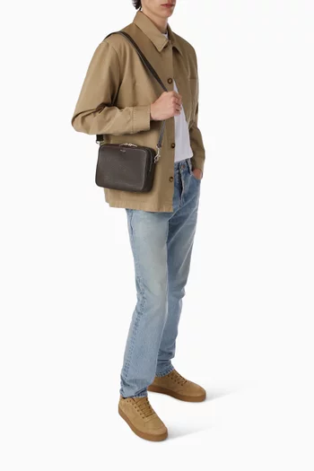 Small Camera Bag in Leather