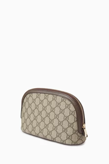 Small Ophidia Cosmetics Case in GG Canvas