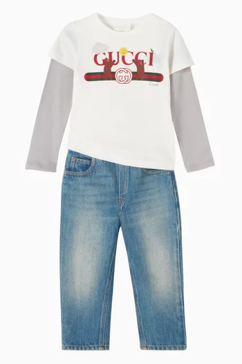 Long-sleeve T-shirt in Cotton