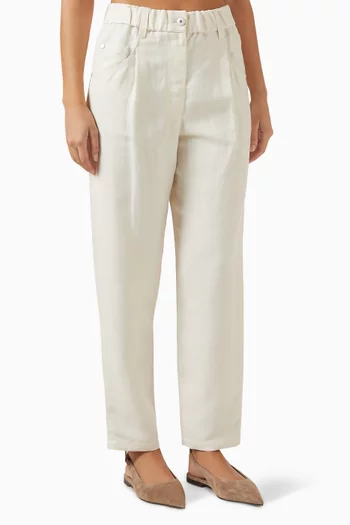 بنطال بقصة واسعة تويل