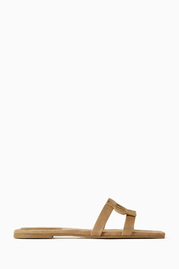 Monogram Slides in Suede