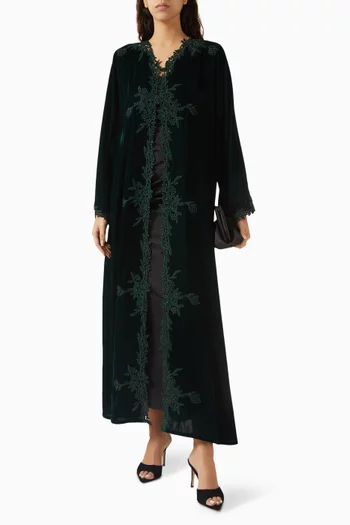 Bead-embroidered Abaya