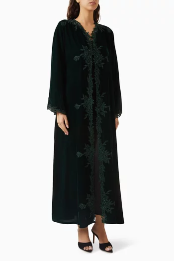 Bead-embroidered Abaya