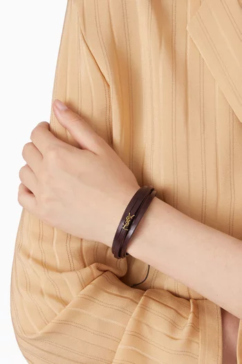 Cassandre Multi-strand Bracelet in Leather