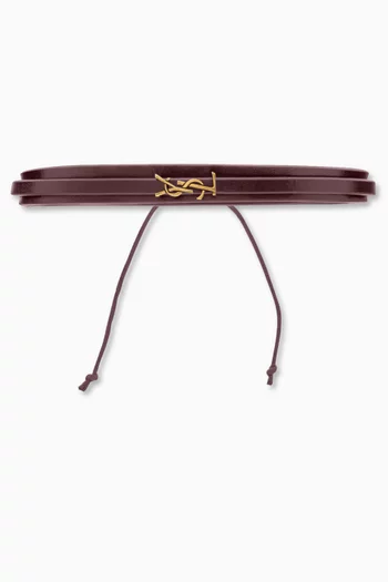 Cassandre Multi-strand Bracelet in Leather