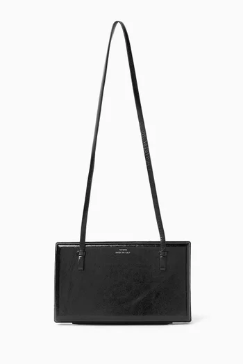 Cocktail Shoulder Bag in Crinkled Leather