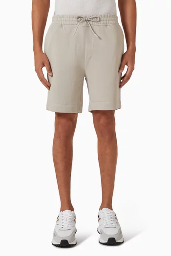 شورت برقعة بشعار الماركة قطن تيري