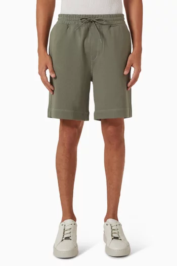 شورت برقعة بشعار الماركة قطن تيري