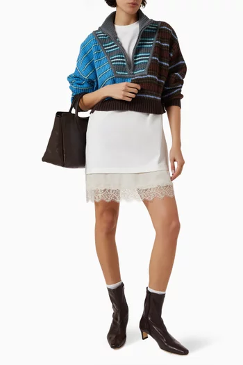 فستان جرير بحافة من الدانتيل قطن