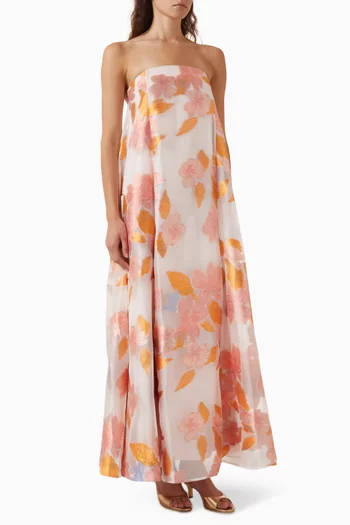 فستان أليسون بتصميم بدون حمالات