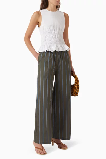 بنطال ماتيو بنقشة مخططة