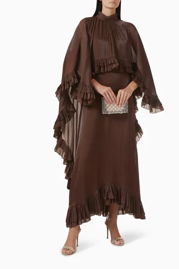 Asymmetric Cape Dress