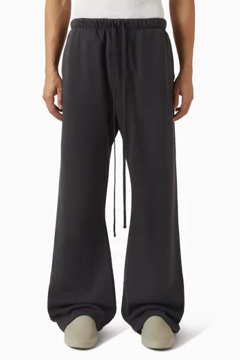 بنطال رياضي بحافة واسعة صوف ثقيل