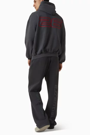 كنزة رياضية بغطاء رأس بتصميم التسعينيات صوف قطني