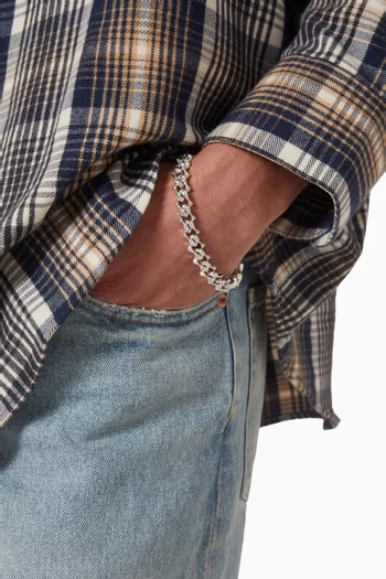 Sharp Chain Bracelet in Sterling Silver