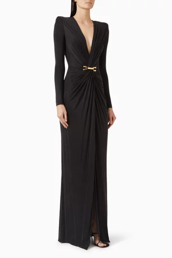 فستان بدرابيه جيرسيه