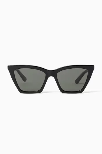 Cat-eye Sunglasses in Recycled Acetate