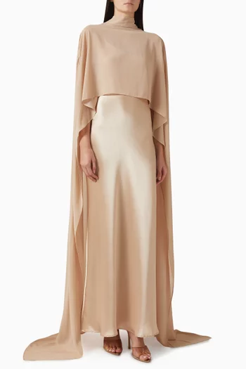 فستان الميريا طويل بكاب