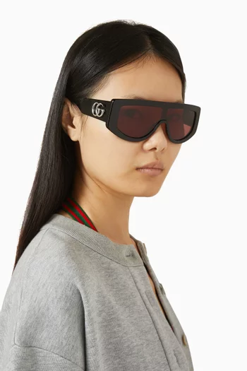 نظارة شمسية شيلد بإطار أسيتات