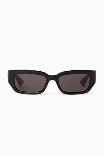 Dash Rectangle Sunglasses in Acetate
