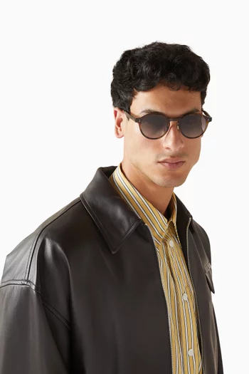 Round Sunglasses in Acetate