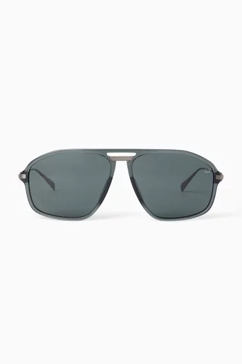 نظارة شمسية أفياتور بإطار أسيتات ومعدن