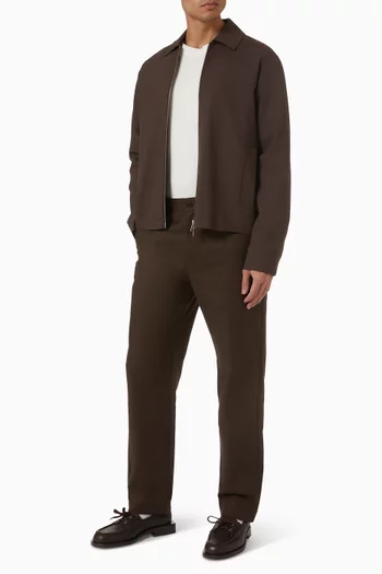 Theo Zip-up Jacket in Wool-blend