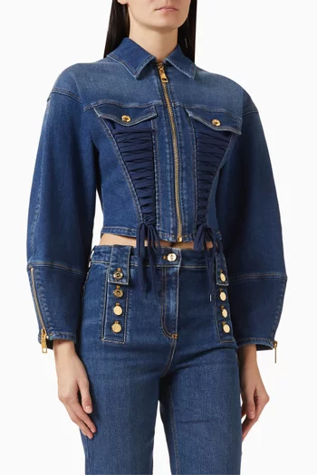 Corset-style Jacket in Denim