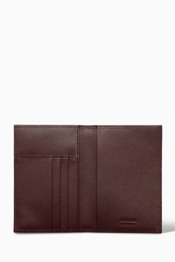 Passport Holder in Saffiano Leather