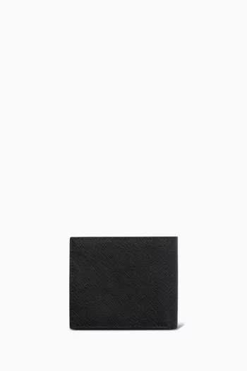 Logo Wallet in Saffiano Leather