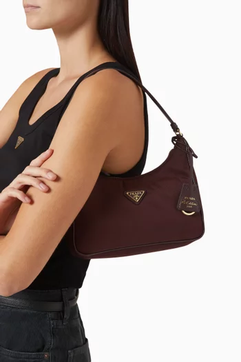 Mini Re-Edition Hobo Bag in Re-Nylon