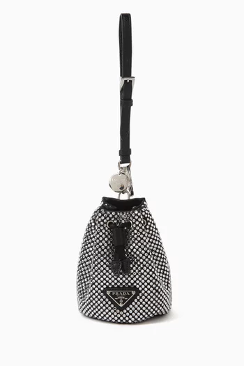 حلية حقيبة ميني ايكون مرصعة بالكريستال ستان