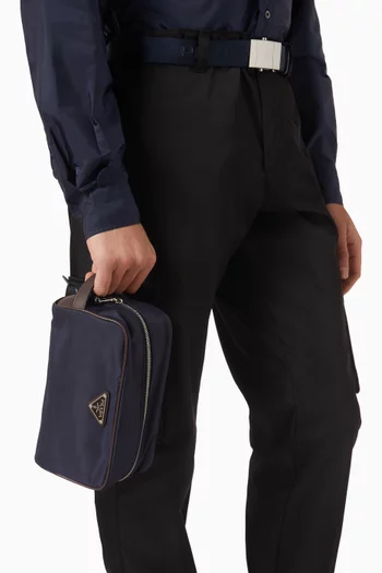 Speedrock Pouch in Re-Nylon & Leather