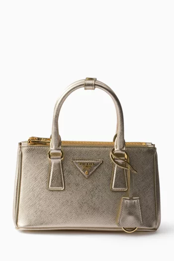 Mini Galleria Tote Bag in Patent Saffiano Leather