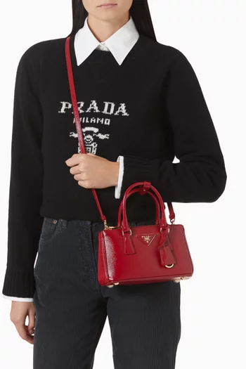 حقيبة يد غاليريا ميني جلد سافيانو لامع