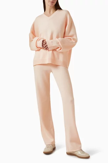 Sweater Knit Pullover V-neck