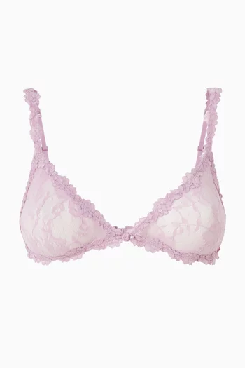 حمالة صدر بقصة مثلثة دانتيل مطاطي