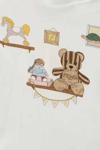 Graphic-print T-shirt in Cotton