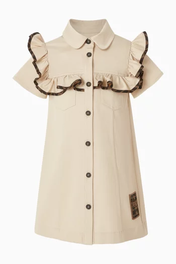 فستان بنقشة حرفي FF جاكار