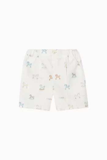 شورت بطبعة حصان