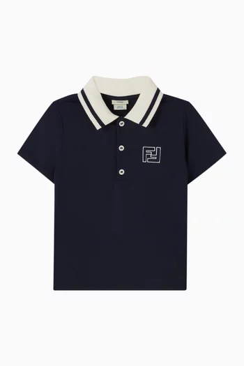 Logo-embroidered Polo Shirt in Cotton-pique