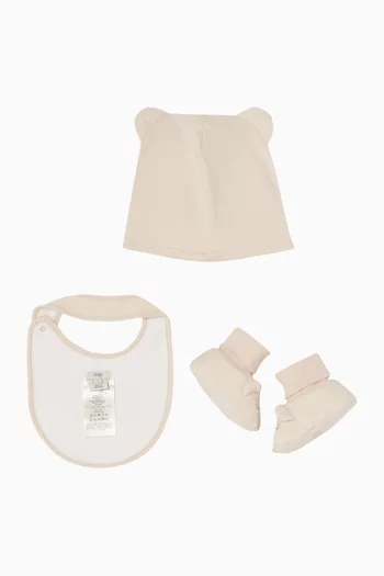 Beanie, Booties and Bib Gift Set