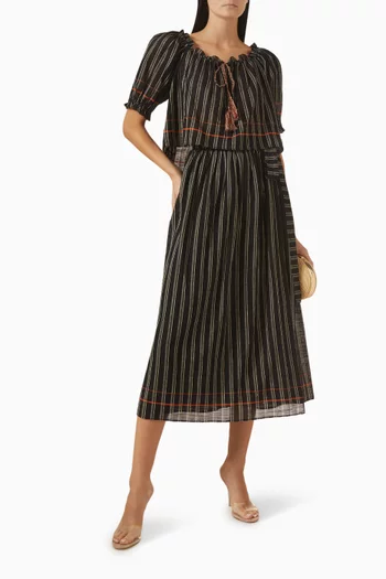 Suri Striped Cover-up in Skirt