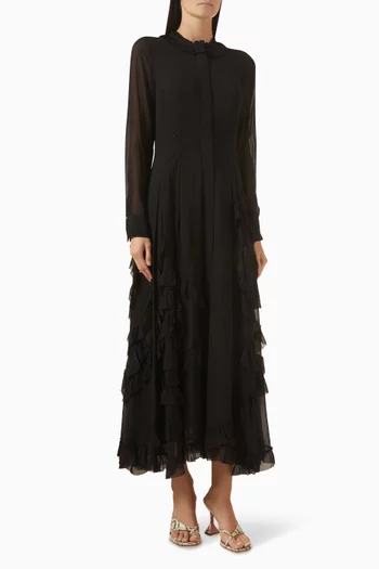 Rhea Shirtdress in Silk Chiffon