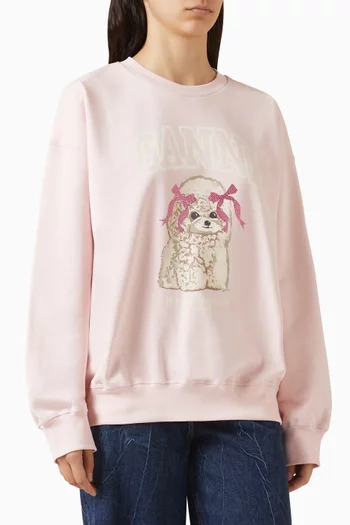 Isoli Poodle-print Sweatshirt in Organic Cotton