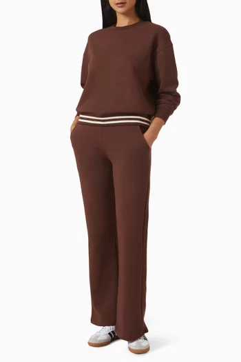 سترة تولوكا ليسيل بفتحة رقبة مستديرة مزيج قطن