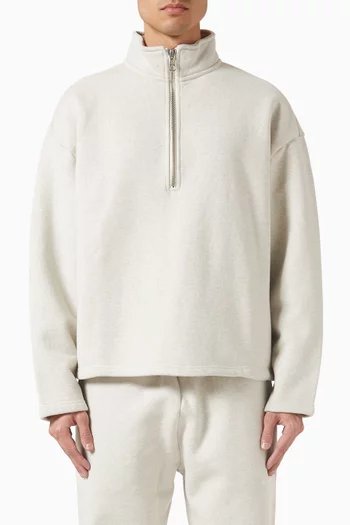 800 GSM Superweight Quarter Zip Sweatshirt in Cotton