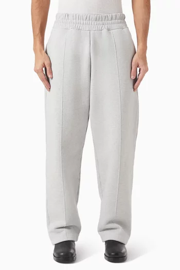 800 GSM Superweight Wide Leg Jogging Pants in Cotton